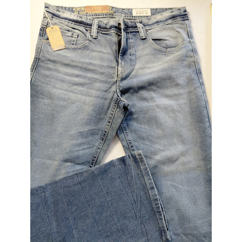 T.K. Axel Men's Slim Bootcut Stretch Jeans